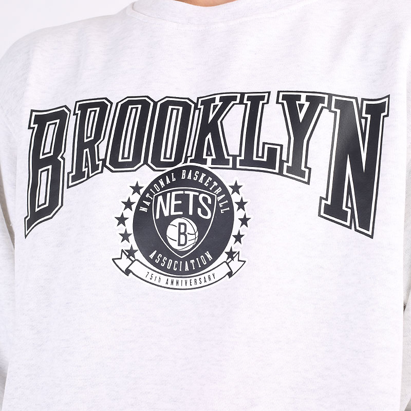 мужская серая толстовка Nike Brooklyn Crew DJ2795-051 - цена, описание, фото 2